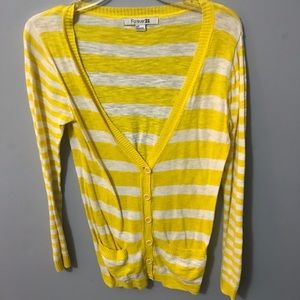 Forever21 yellow cardigan